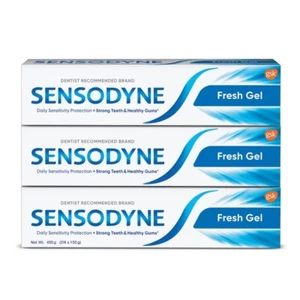 Sensodyne Toothpaste Fresh Gel for daily sensitivity protection (150 gm x 3) - Picture 1 of 8