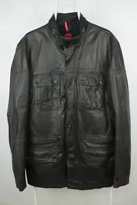 Strellson Fleetwood Dark Brown Leather Multipocket Casual Jacket Men's 58 /2-3XL - Picture 1 of 13