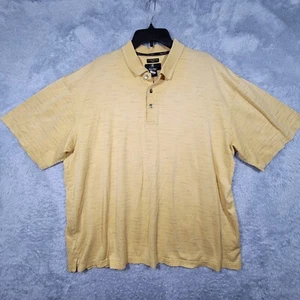 Gary Player Polo Shirt Mens 2XL Yellow Cotton Knit Short Sleeve Golf Casual - Picture 1 of 8