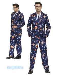 W-R33 Men Space Planet Universe Solar System Sci Fi Stand Out Suit Fancy Costume - Picture 1 of 5