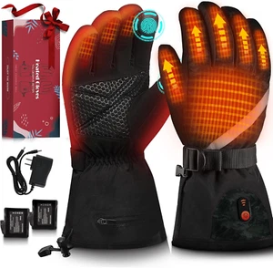 Heated Gloves, Heated Gloves for Men Women Rechargeable Electric Waterproof Ther - Picture 1 of 7