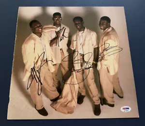 Boyz II 2 Men SIGNED 12x12 Album Nathan Wayna Morris Shawn PSA Cover AUTOGRAPHED - Picture 1 of 4