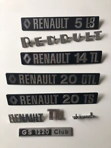 Renault 14 20 5 4CV 4TL Dauphine Citroen GS BADGE 9 pces job lot