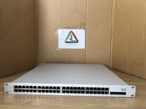 Conmutador Cisco Meraki MS320-48LP-HW Gig PoE+ con 4x SFP+ puertos no reclamados -Inc IVA - Imagen 1 de 10