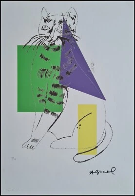 ANDY WARHOL * A Cat named Sam * signed lithograph * Kunstdruck *limited # 18/125 - Bild 1 von 4