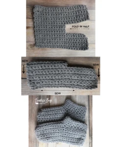 Crochet easy peasy child slippers sizes 1-12 years PATTERN ONLY - Picture 1 of 4