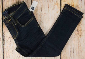 NWT Boys GAP Kids Skinny Fit Jeans Adjustable Waist Over Dark Wash - 848365 - Picture 1 of 7