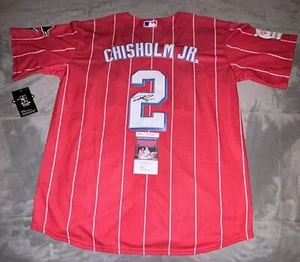 Jazz Chisholm Signed Jersey Miami Marlins City Connect JSA COA - Picture 1 of 3