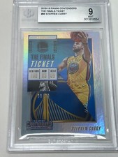 2018-19 Panini Contenders Stephen Curry The Finals Ticket /99 BGS 9 Mint #86