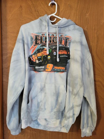2023 Chase Elliott Hooters Hoodie Hendrick Motorsports Nascar Size L Cover