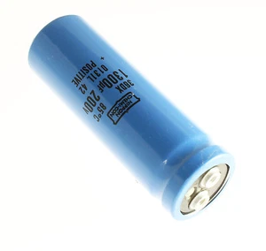 2x 1300uF 200V Large Can Electrolytic Aluminum Capacitor DC 200VDC 85C 1300mfd - Picture 1 of 1