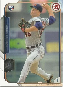 Tarjeta de novato Buck Farmer de los Tigres de Detroit 2015 Bowman - Imagen 1 de 2