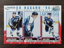 Selanne, Kurri, Koivu Markiza - OG NAGANO 98 rare card from Slovakia