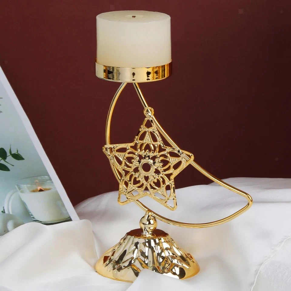 Eid Mubarak Tealight Candle Holder Home Table Decor Ramadan Kareem Decoration - Image 1 of 4