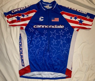 VTG Cannondale Bicycles Cycling Jersey USA MADE Bike Team MENS XXL 3/4 Zip RARE - Image 1 of 4