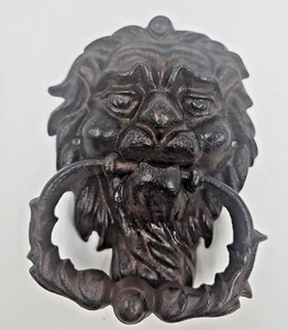 Cast Iron Lions Head Door Knocker - Picture 1 of 8