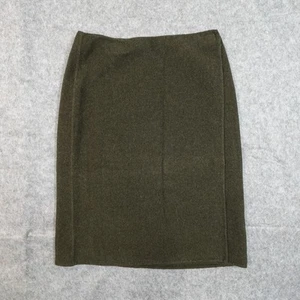 Vintage Ralph Lauren Skirt Womens 10 Pencil Cashmere Angora Wool USA Made Green - Picture 1 of 12