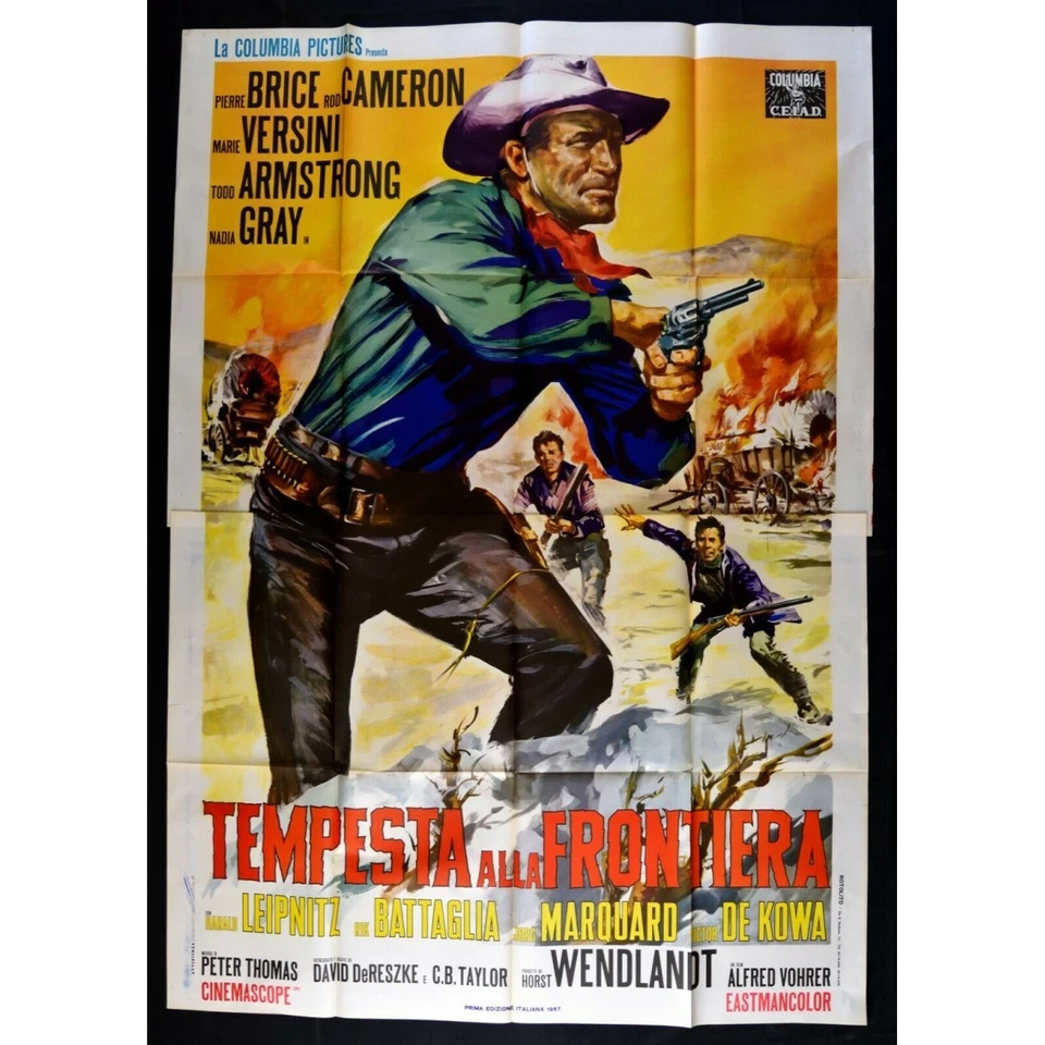 manifesto TEMPESTA ALLA FRONTIERA Winnetou sein Freund Pierre Brice Old Fir M321 - Bild 1 von 1