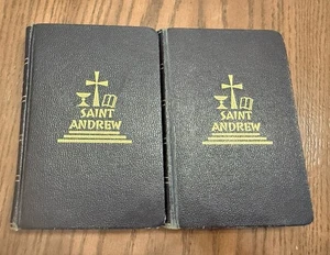 Dom Gaspar Lefebvre SAINT ANDREW DAILY MISSAL Pocket Ed. Volume 1 2 Leather 1951 - Bild 1 von 13