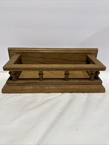 Scaffale porta spezie vintage in rovere con guide pesante 12,5" - Foto 1 di 8