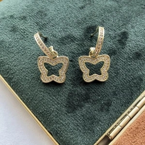 Alicia Bonnie Gold Emilie Crystal Pave Ohrhänger - Bild 1 von 4