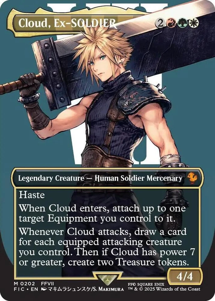 MTG - Cloud, Ex-Soldier (0202) (Borderless) - Image 1 of 1