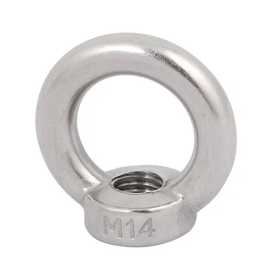 M14 filettatura femmina 304 acciaio inox a forma anello sollevamento nel dado - Immagine 1 di 4