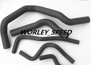 Black Silicone Radiator/Heater Hose Replaces Acura Integra Type R DC2 DB8 B18C - Picture 1 of 6