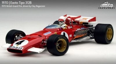 FERRARI 312B 1970 British Grand Prix  |  Clay Regazzoni  |  1:18 EXOTO 97062 - Image 1 of 4
