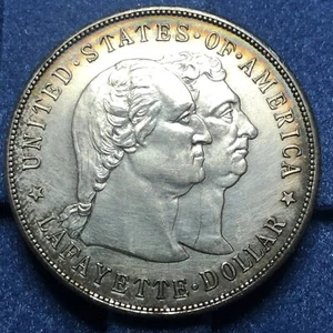1900 Lafayette Commem Dollar Choice BU Details Nice Eye Appeal Strong Strike - Picture 1 of 8
