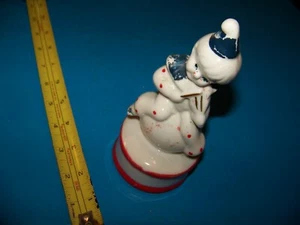 "Estatuilla de payaso de porcelana de colección payaso de 6,5" - Imagen 1 de 6
