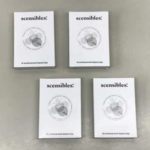 SCENSIBLES (4 PACK) 200 Bags Total Scented Personal Hygiene Disposal Bags SBX50 - Picture 1 of 9