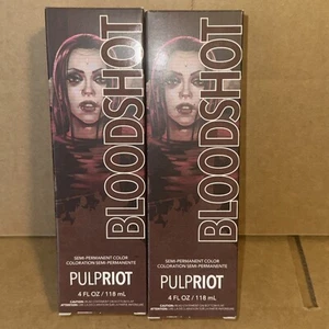 Pulp Riot BLOODSHOT (Merlot) SemiPermanent Direct Hair Color 4oz- SET OF 2!! - Picture 1 of 3