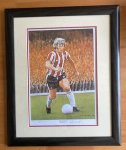 SHEFFIELD UNITED ALAN WOODWARD SIGNED LIMITED EDITION PRINT BY ALAN DAMMS 4/100 - Picture 1 of 7