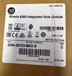 New Factory Sealed AB 2094-BC02-M02-S /C Kinetix 6000 Integrated Axis Module - Picture 1 of 2