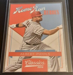 2014 Panini Classics Home Run Heroes Insert ALBERT PUJOLS #3 / Baseball HR 