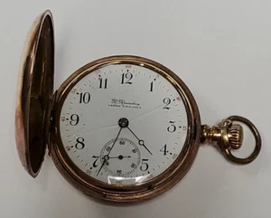 VINTAGE R ROSENBERG TASCHENUHR S# 1425699 SCHÖNES DOUBLE HUNTER 20 JAHRE GEHÄUSE - Bild 1 von 24