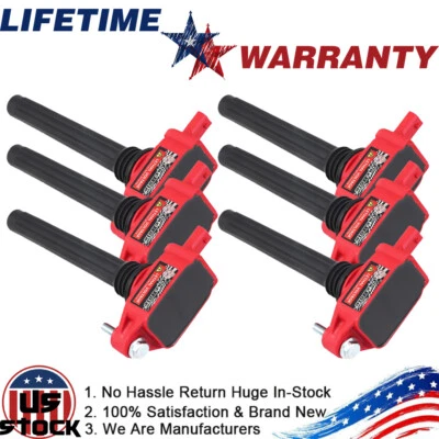 Bobinas de encendido de alto rendimiento 6 piezas para Chrysler Town & Country 2011-16 3,6 L V6 Foto 1 de 4