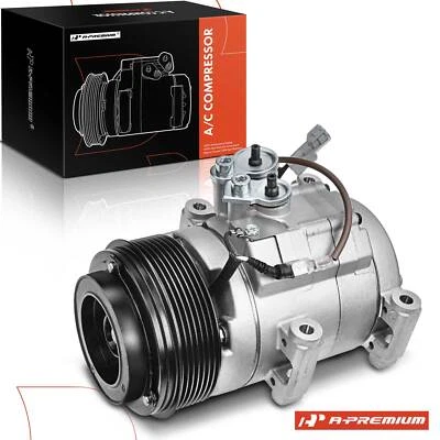 Compresor de aire acondicionado A-premium con polea de 7 ranuras para Toyota Tacoma 16-20 2,7 L 3,5 L Foto 1 de 4