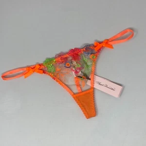 Agent Provocateur Zuri Orange Green Blue Thong AP5 Extra Large NWT - Picture 1 of 8