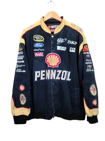Joey Logano JH Design Jacket #22 Shell Pennzoil Uniform Jacket Men's 2XL Cover