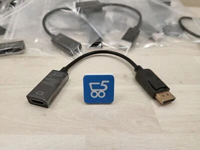 Adattatore Monitor da DisplayPort Dp Cavo a Hdmi 4K Intel Hd Ati Ge-Force Quadro - Immagine 1 di 3
