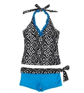Girls Halter Tankini Swimsuit - Picture 1 of 2