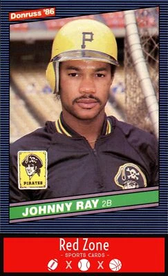 1986 Donruss - #186 Johnny Ray NM Set Break. - Image 1 of 2