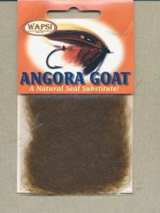 Angora Goat dubbing - brown olive AG091 - Picture 1 of 1