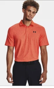 Under Armour UA Iso-Chill Heather Golf Polo Mens SZ L 1377294-890 NEW! - Picture 1 of 11