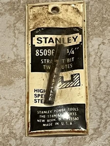 One Stanley 85096 Broca Recta Dos Flautas Nuevo Berna, NC Hecho en EE. UU. - Imagen 1 de 5