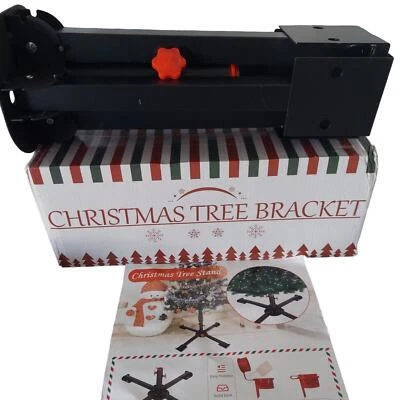 Artificial Christmas Tree Stand 1" 1.25" Or 1.5" Pole Sturdy Metal Folds Easy - Image 1 of 4