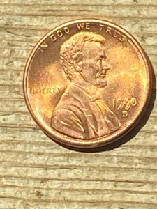 1990 US LINCOLN CENT PENNY DENVER MINT DOUBLE DIE DD ERROR CRISP MS SUPERB COIN - Picture 1 of 16