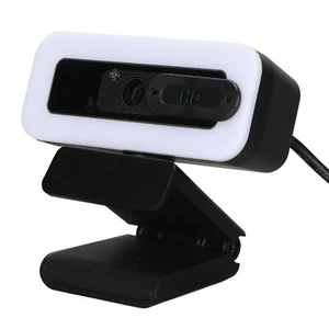 2K HD USB2.0 Webcam With Microphone Adjustable Brightness for Computer Desktop - Afbeelding 1 van 12